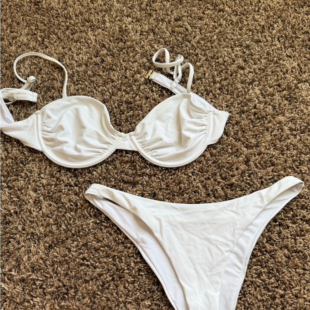 Princess Polly White Underwire Bikini Set